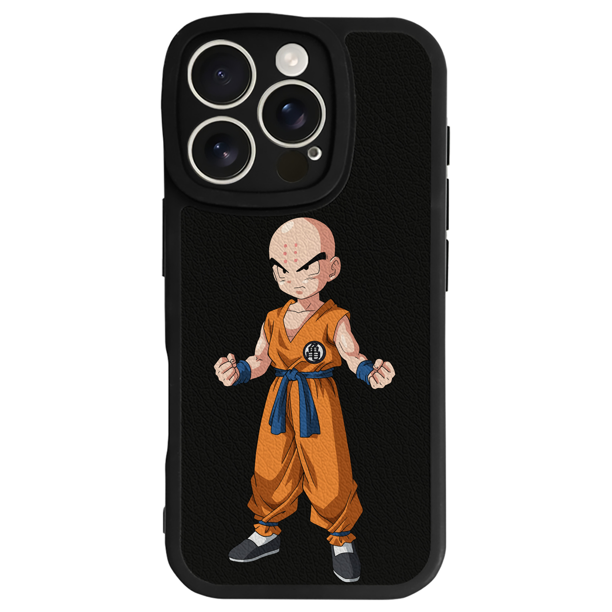 （画像用） ドラゴンボール クリリン DRAGON BALL krillin 【iPhone 16シリーズ対応】シリコンスマホケース（レザー調） 材質：シリコン